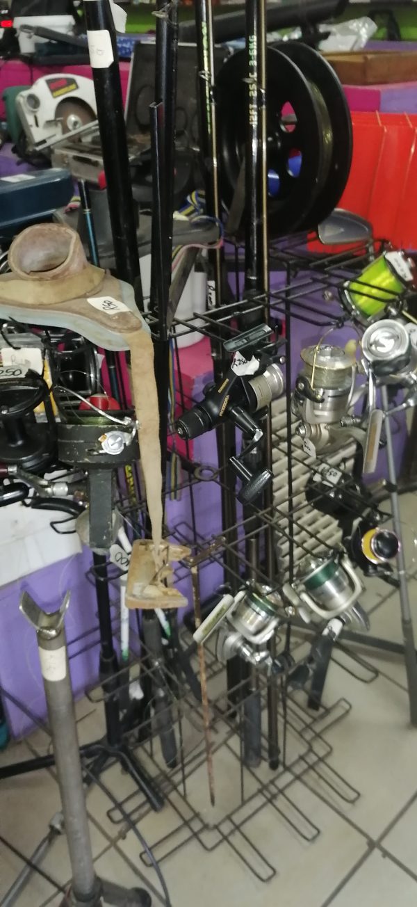 Fishing reels and rods